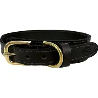SAZZZ halsband hond pioneer classic leer donkerbruin 42-50x3,5cm