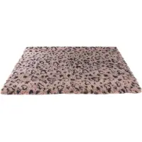 Martin Vetbed print luipaardprint beige/zwart gerecycled 100x75x2 cm