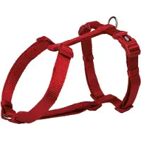 Trixie hondentuig premium h-tuig rood 52-75x2 cm