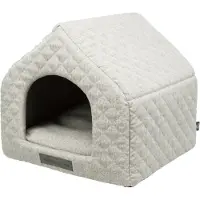 Trixie - Hondenmand - Huis - Noah - Vitaal - Schuimrubber - Lichtgrijs - 43X40X45 cm