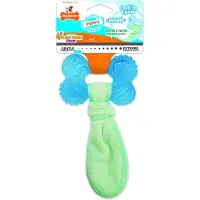 Nylabone puppy freezer bone with wash cloth pindakaassmaak Medium tot 16 kg