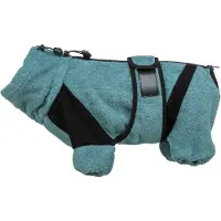 Trixie badjas/huisoverall badstof petrol 30 cm