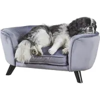 ENCHANTED PET Enchanted hondenmand / sofa romy pewter grijs 67,5x40,5x30,5 cm