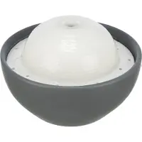 Trixie vital dome drinkfontein keramiek grijs/wit - 1,5 ltr 20x10x20 cm - Hondenvoer