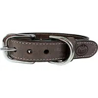 SAZZZ halsband voor hond nomad vintage leer bruin 32-39x2 cm