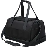 Trixie vliegtuigtas plane zwart - 44x28x25 cm