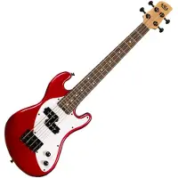 Kala Solid Body U-Bass 4 Cordes With Bag - Metallic Red