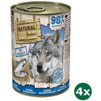 NATURAL GREATNESS 4x170 gr monoprotein salmon recipe hondenvoer