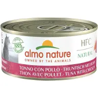 Almo nature cat tonijn/kip kattenvoer 24x70 gr