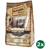 NATURAL GREATNESS 2x2 kg rabbit senior / light mini hondenvoer
