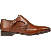 Floris van Bommel nette schoenen bruin effen leer gesp
