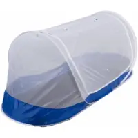 Deconet Klamboetent Travelnet Pop Up Pure White & Blue 210 x 80 x 85 cm