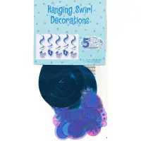 Amscan Swirls Baby Boy - 5 stuks