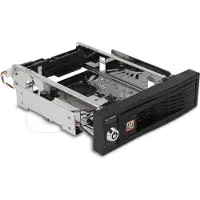 DeLOCK Premium 3,5'' SATA HDD naar 5,25'' slot mobile rack met 2 ventilatoren / zwart