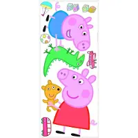 RoomMates PEPPA THE PIG - PEPPA/GEORGE PLAYTIME PEEL AND STICK GIANT MUURSTICKERS
