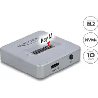 DeLOCK M.2 docking station voor M.2 NVMe PCIe SSD met USB Type-C Contactdoos