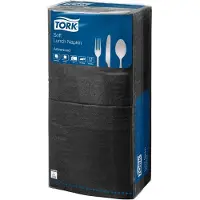 Tork Servietter Tork 3-lags sort 33cm 10x150st/kar - (1500 st.)