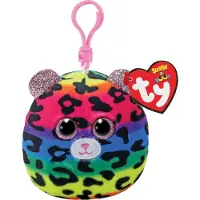 TY Squish a Boo Clips Knuffel Luipaard Dotty 8 cm