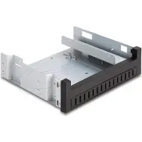 DeLOCK 2x 5,25'' slim drive of 1x 5,25'' slim drive + 1x 2,5''/3,5'' HDD/SSD naar 5,25'' slot montage frame / zwart