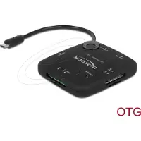 DeLOCK Micro USB OTG kaartlezer en 3-poorts USB Hub