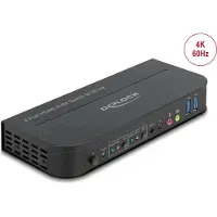 DeLOCK 11481 HDMI-switch HDMI Besturing, Muis, Toetsenbord, Afstandsbediening 3840 x 2160 Pixel