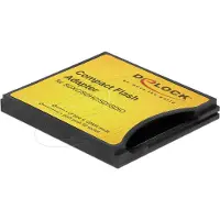 DeLOCK Adapter Serieel [1x CompactFlash - 1x SD-kaartslot] 0 mm Zwart