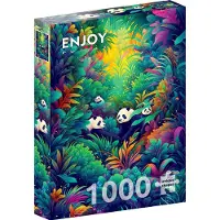 Enjoy Puzzle GENIET van de Panda Sky puzzel, 1000 stukjes