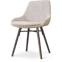 Nolon Eetkamerstoel Nena-Mae | chenille beige 54x86.5x54 cm eetkamerstoelen | NADUVI