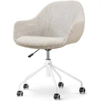 Nolon Bureaustoel Nout-Mae | chenille beige 57.5x85x59.5 cm bureaustoelen | NADUVI