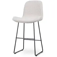 Nolon Barstoel Nino-Fé bouclé | teddystof beige 52.5x110x54 cm barkrukken | NADUVI