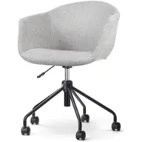 Nolon Bureaustoel Nout-Otis | chenille grijs 59.5x84x56 cm bureaustoelen | NADUVI