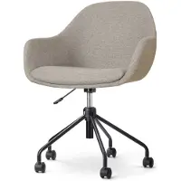 Nolon Bureaustoel Nout-Mae | chenille grijs 57.5x85x59.5 cm bureaustoelen | NADUVI