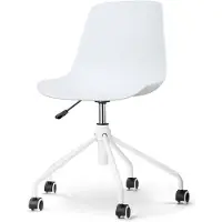 Nolon Bureaustoel Nout-Pip | kunststof wit 44.5x85x51.5 cm bureaustoelen | NADUVI