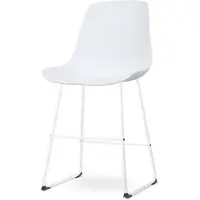 Nolon Barstoel Nino-Pip | kunststof wit 44.5x100.5x51.5 cm barkrukken | NADUVI