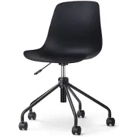 Nolon Bureaustoel Nout-Pip | kunststof zwart 44.5x85x51.5 cm bureaustoelen | NADUVI
