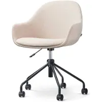 Nolon Bureaustoel Nout-Mae | chenille beige 57.5x85x59.5 cm bureaustoelen | NADUVI