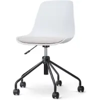 Nolon Bureaustoel Nout-Liv | kunststof wit 44.5x85x51.5 cm bureaustoelen | NADUVI