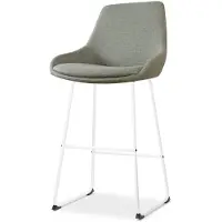 Nolon Barstoel Nino-Isa | chenille groen 54x112x54 cm barkrukken | NADUVI