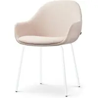 Nolon Eetkamerstoel Nora-Mae | chenille beige 57.5x86x59.5 cm eetkamerstoelen | NADUVI