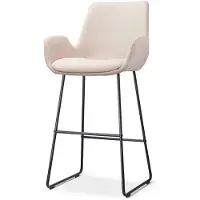 Nolon Barstoel Nino-Eef | chenille beige 61.5x115.5x56.5 cm barkrukken | NADUVI