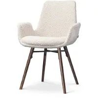 Nolon Eetkamerstoel Nena-Eef bouclé | teddystof beige 61.5x89x56.5 cm eetkamerstoelen | NADUVI