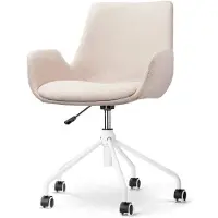 Nolon Bureaustoel Nout-Eef | chenille beige 61.5x89x56.5 cm bureaustoelen | NADUVI