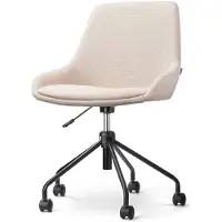 Nolon Bureaustoel Nout-Isa | chenille beige 54x86.5x54 cm bureaustoelen | NADUVI
