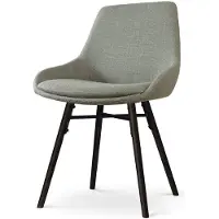 Nolon Eetkamerstoel Nena-Isa | chenille groen 54x86.5x54 cm eetkamerstoelen | NADUVI