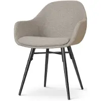 Nolon Eetkamerstoel Nena-Mae | chenille grijs 57.5x86x59.5 cm eetkamerstoelen | NADUVI