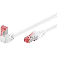 Pro Netwerkkabel | Cat6 S/FTP | 3 meter (1x Haaks, Wit)