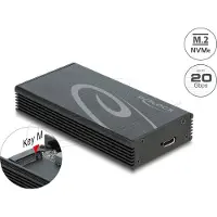 DeLOCK External Enclosure for M.2 NVMe PCIe SSD with SuperSpeed USB 20 Gbps (USB 3.2 Gen 2x2) USB Type-C female