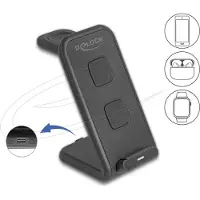 DeLOCK Wireless Charger 3 in 1 with 2 Charging Coils 5 W / 5 W / 15 W