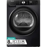 Hisense Dh3s802bb3 - Warmtepompdroger - 8 Kg - Connectlife - 64 Db - Energieklasse A+++ - Grafiet | Nieuw (outlet) | Retourproduct