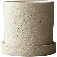 DBKD Grow pot Ø10 cm met schotel Creme structure